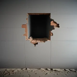broken wall