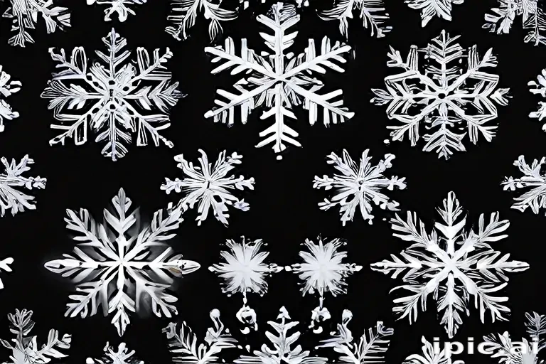png snowflakes