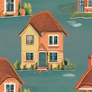 background of a house