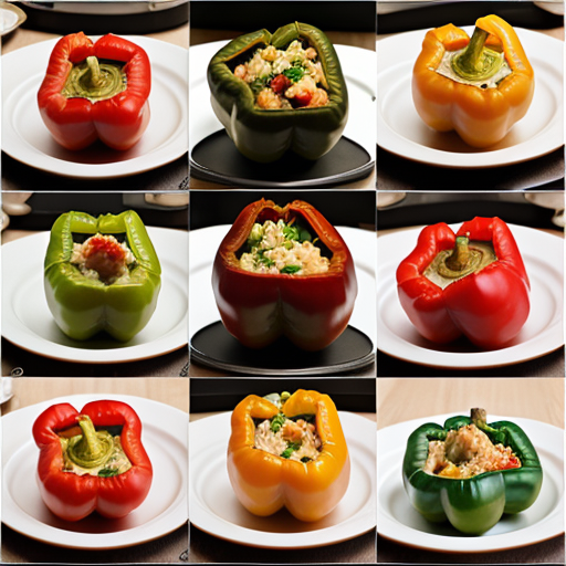 what to serve with stuffed bell peppers