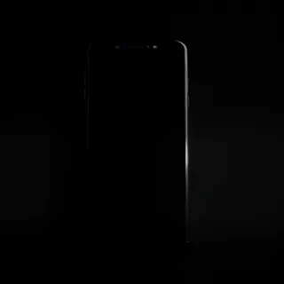 black background phone