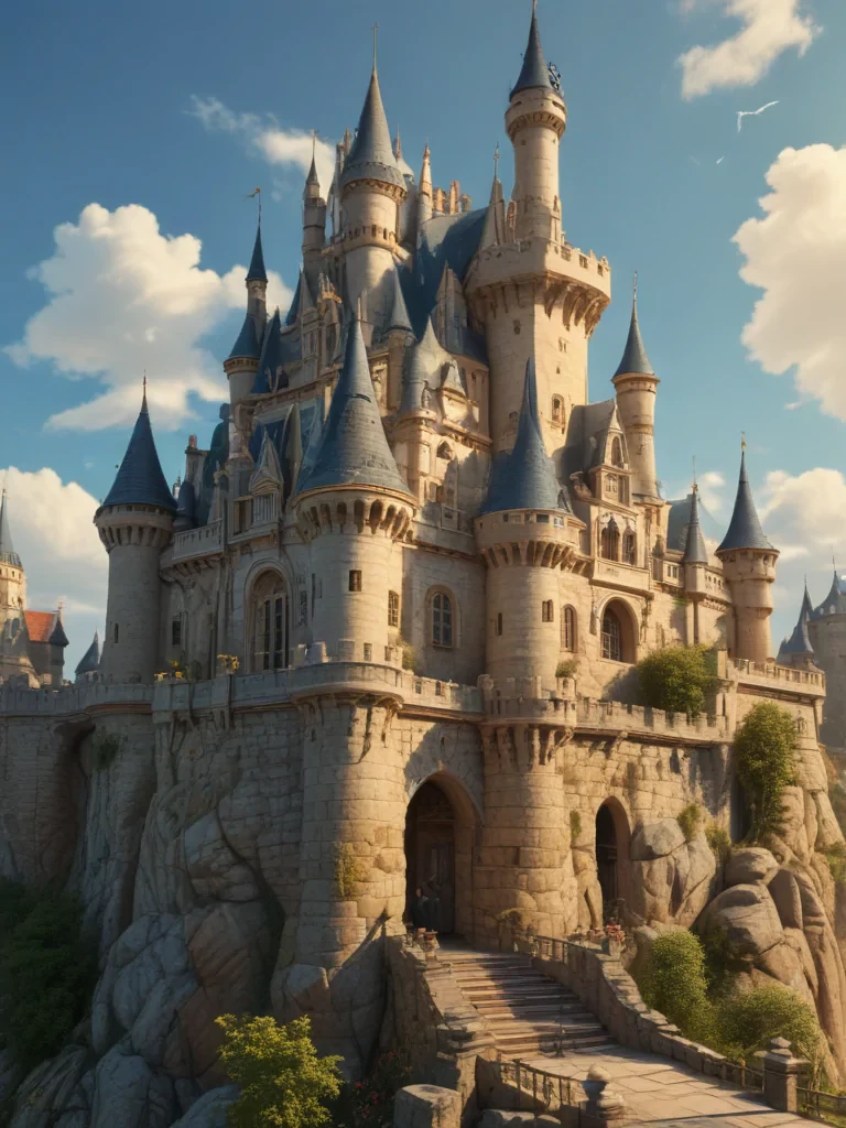 castle in cartoon