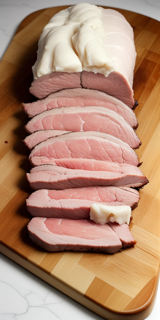 thick slice of pork or lamb