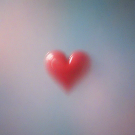blurred heart