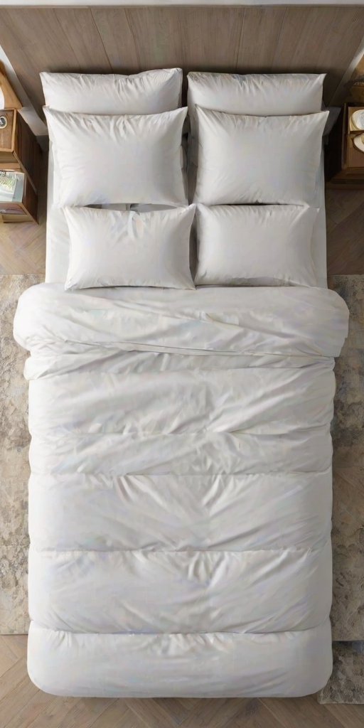 bed top view