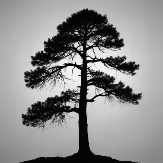 pine tree silhouette png