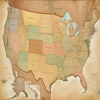 map united states