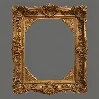 golden frame png transparent