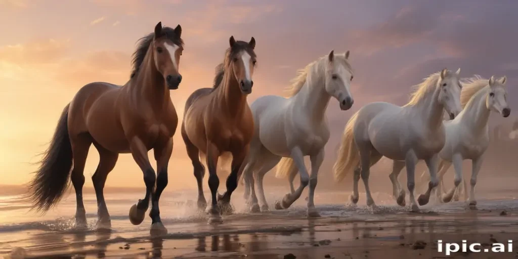 cartoon horses