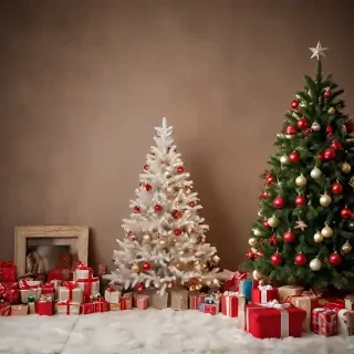christmas background portrait