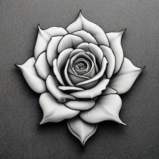 rose outline