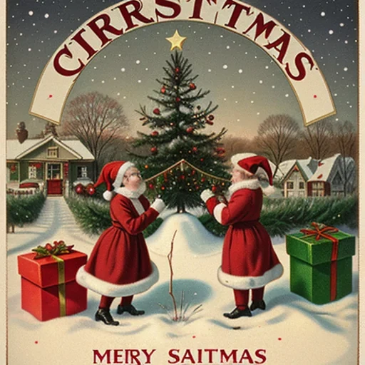 vintage christmas image
