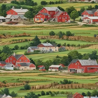 background of a farm