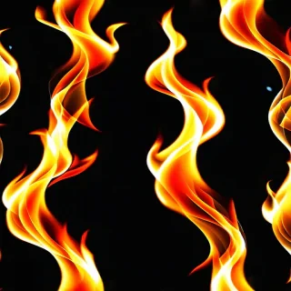 transparent fire