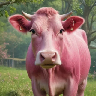 pink cow wallpaper