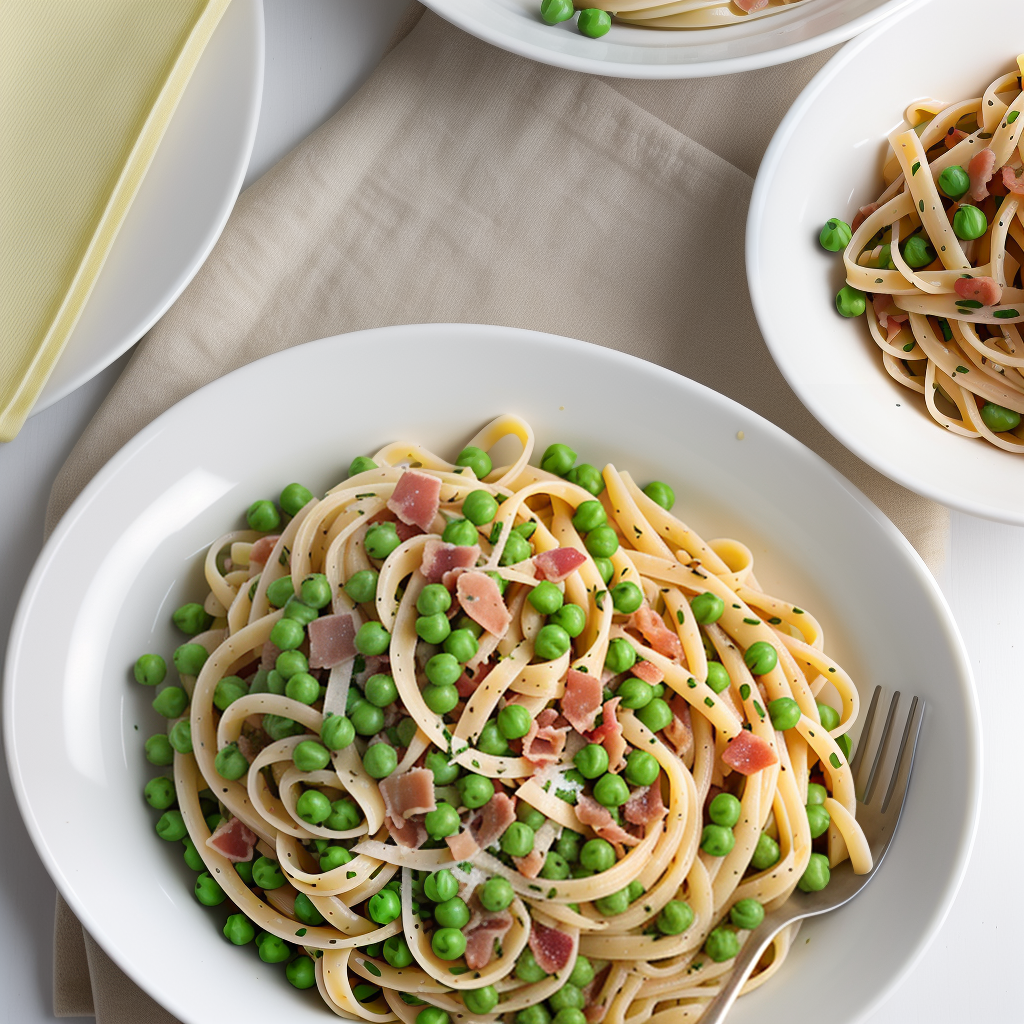 pasta with peas and pancetta