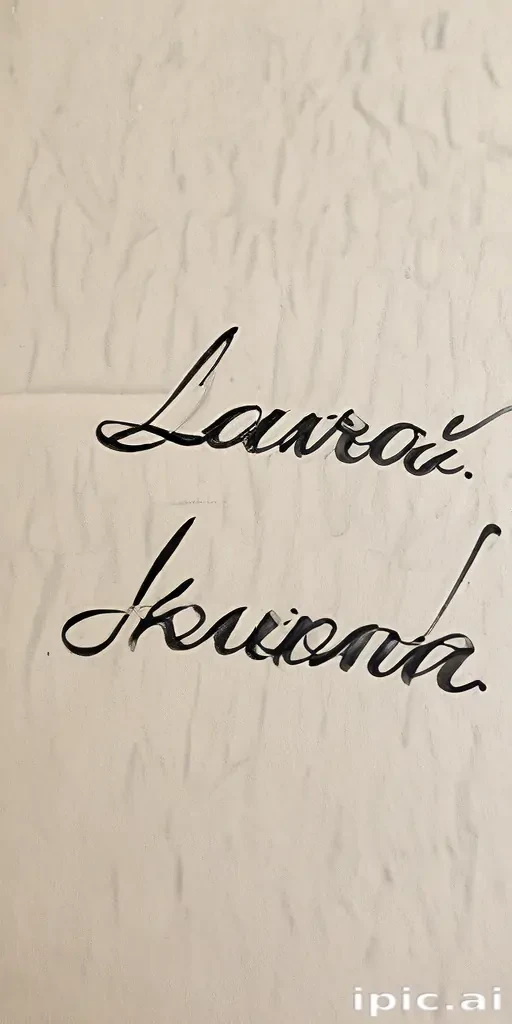 laura in cursive