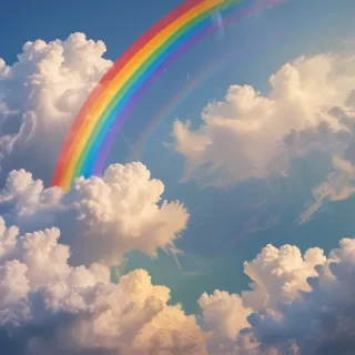 cute rainbow background