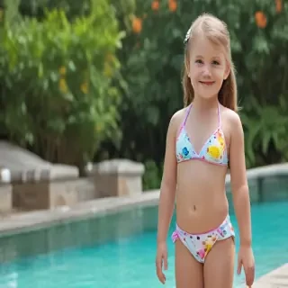 ai little girl in bikini