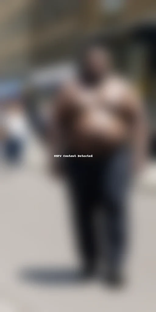 black fat man
