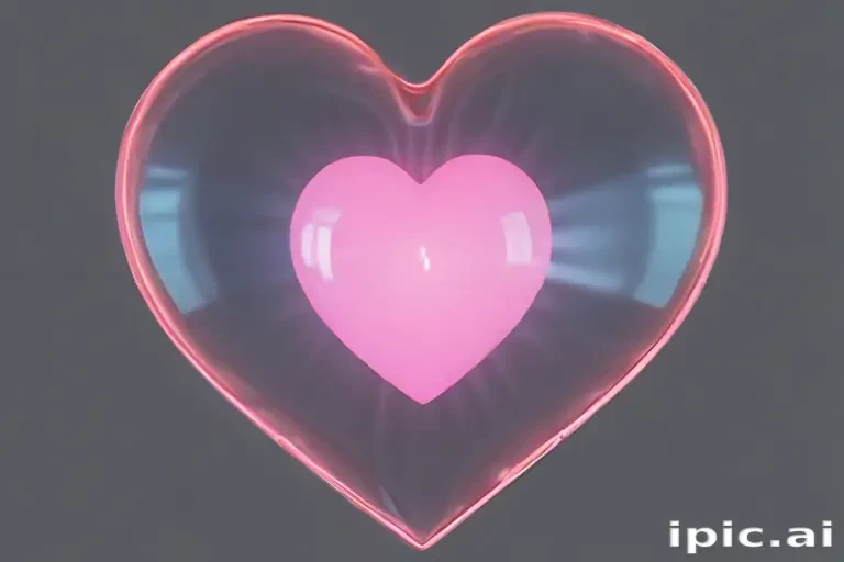 aesthetic transparent heart