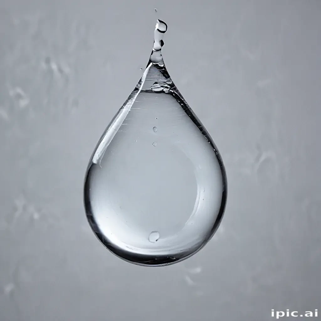 transparent water drop