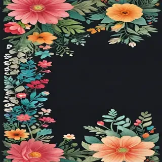 floral page borders