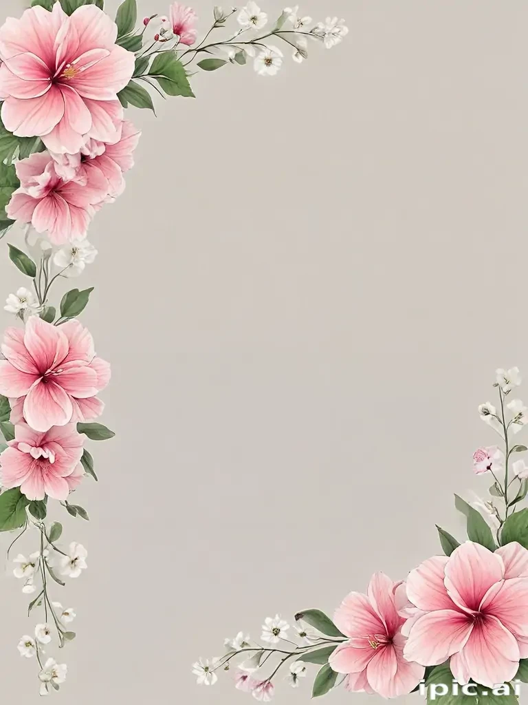 transparent flower border