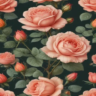 vintage rose illustration