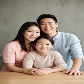 free use asian family