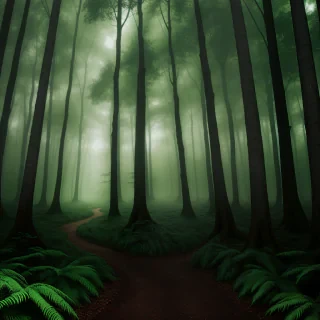 magical forest background