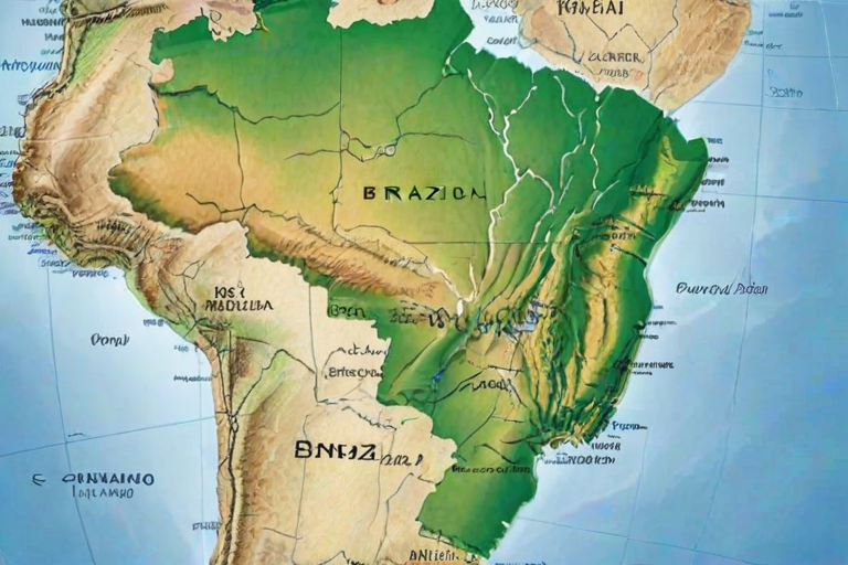 map of brazil