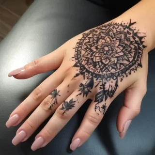 cute hand tattoos for black females