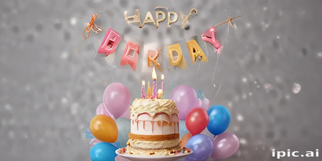 happy birthday transparent background
