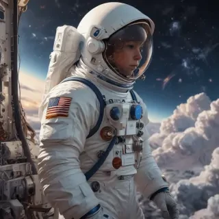 astronaut cartoon