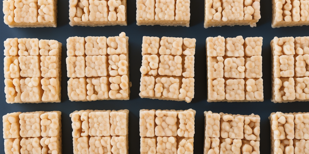 sheet of rice crispy treats