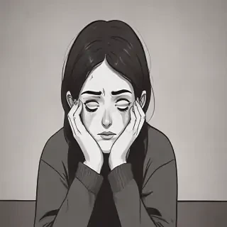 cartoon images of depression