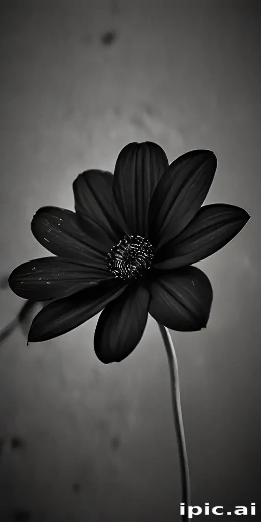 black flower