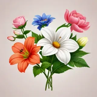 flowers clip art transparent background