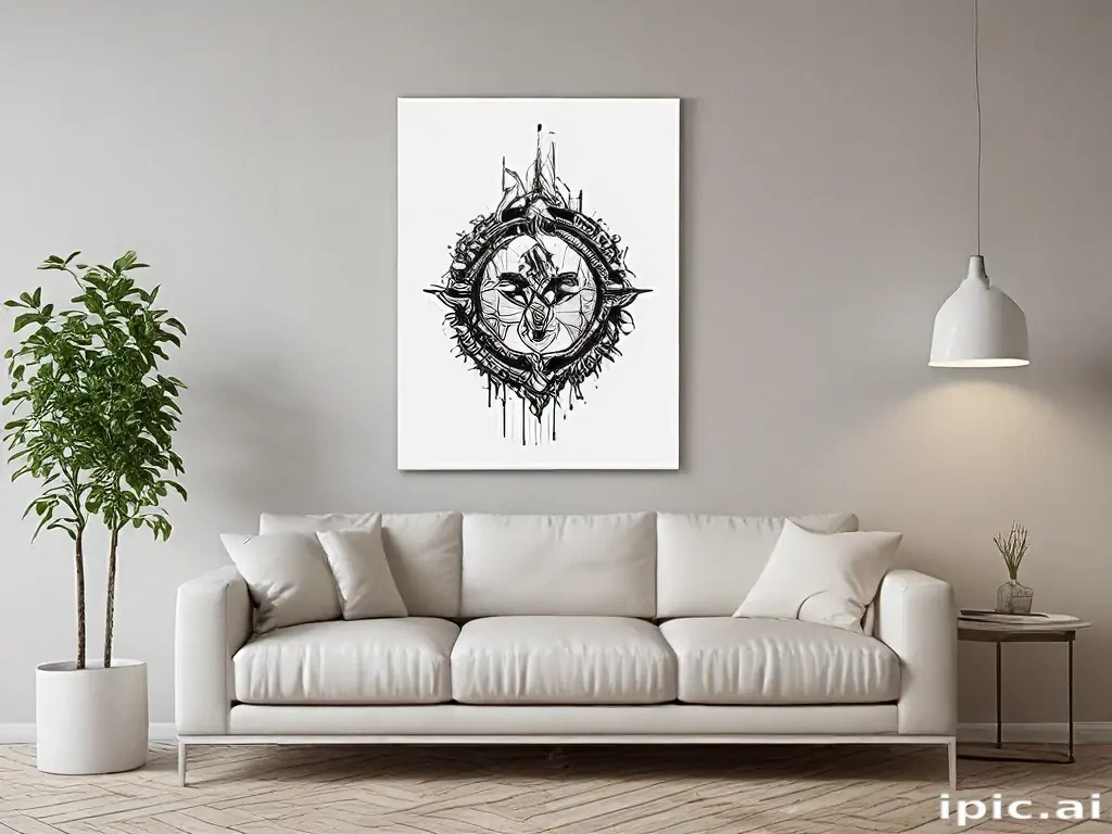 mockup wall art