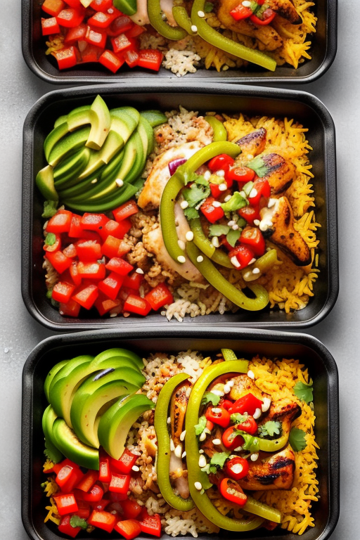 sheet pan poblano chicken fajita bowls