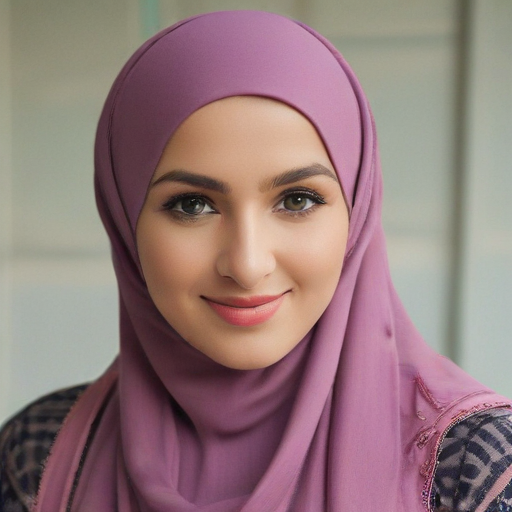 a shemale in hijab with big cook