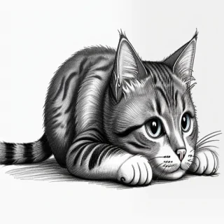 cat drawing png