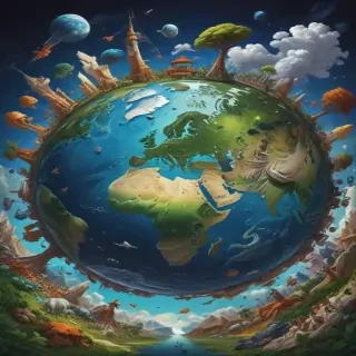 cartoon picture of planet earth