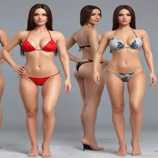 ai bikini models