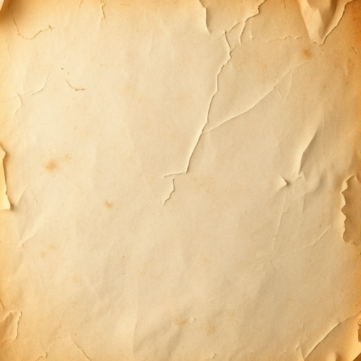 Create an aged parchment texture with a soft focus background, using a DSLR camera, 50mm lens, f/2.8 aperture, ISO 100, natural lighting, top-down view for even texture distribution.