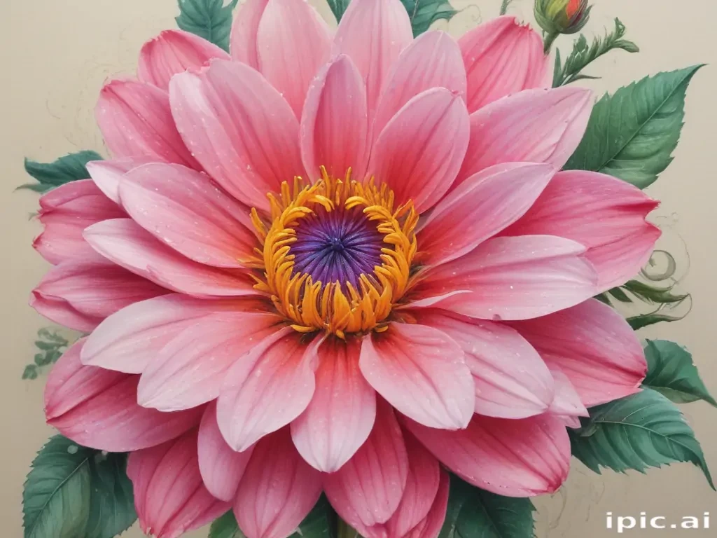 colourful flower drawing