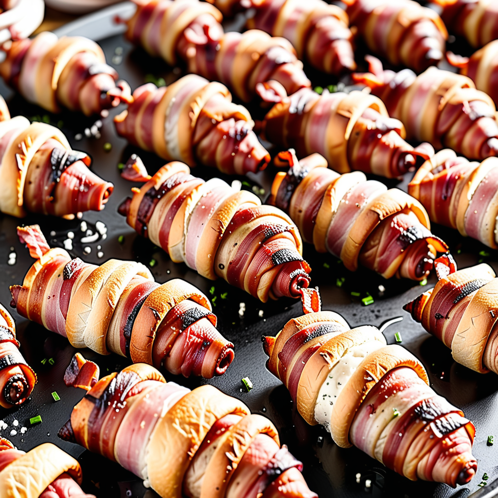 bacon wrapped pigs in a blanket