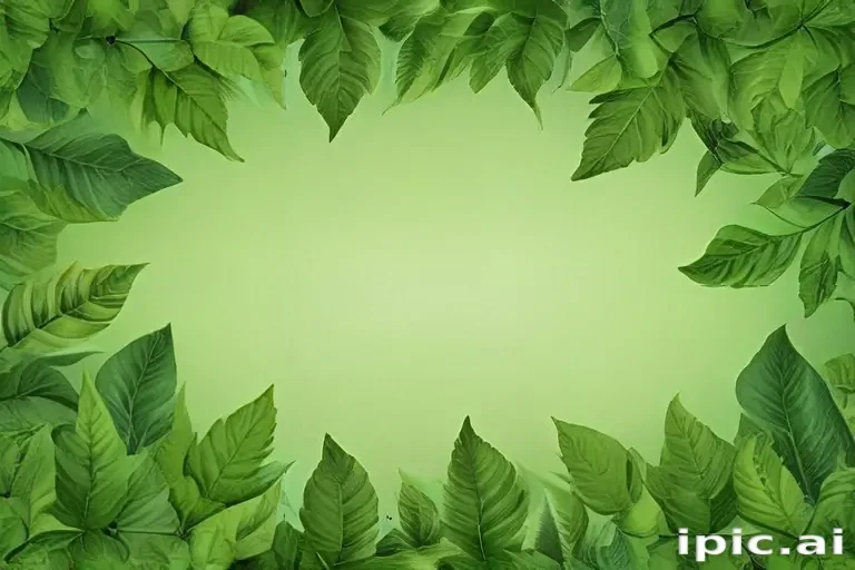 leaf background green