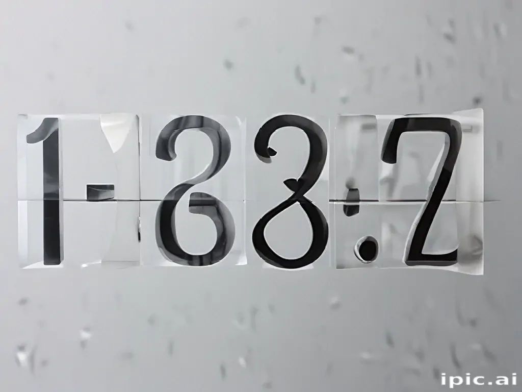 transparent numbers
